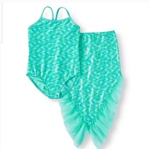 Wonder Nation 2 piece mermaid 🧜‍♀️ swim set